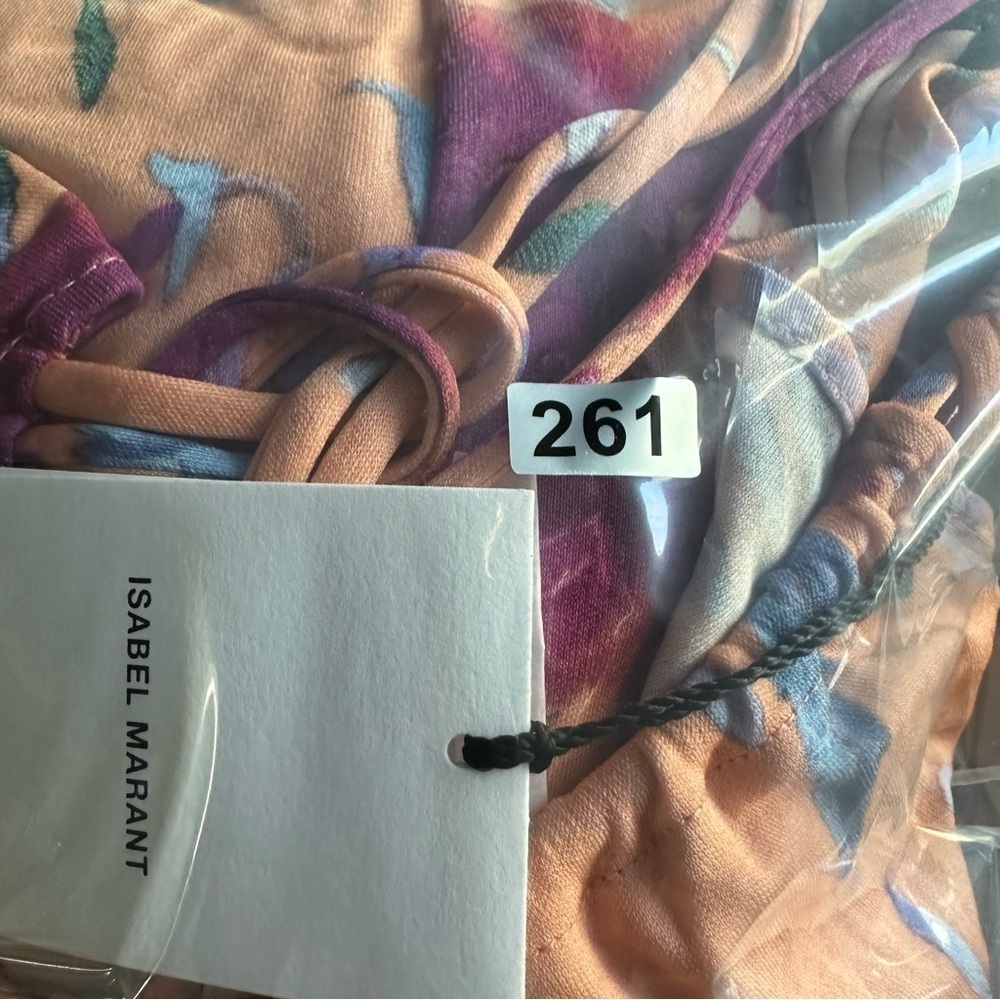 NWT Isabel Marant Jadessi Floral-Print Strappy Cutout Midi Dress Size 40 US 10 - Picture 11 of 11